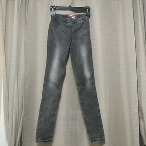 Girls distressed gray jeans